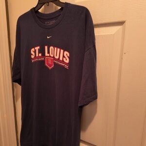 St. Louis Cardinals MLB Men's XL Nike Double Sided Big STL Logo on the Back Tee